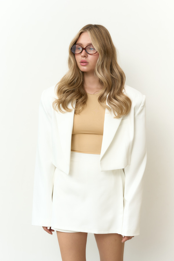 Піджак у стилі Bazane молочний