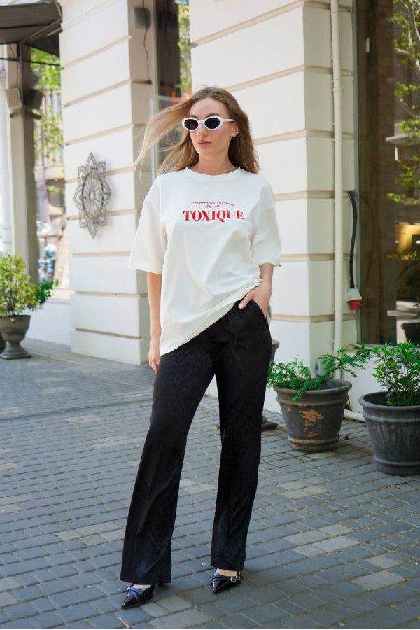 Штани сатинові чорні 