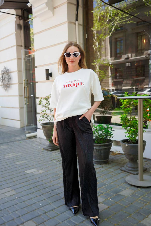 Штани сатинові чорні 