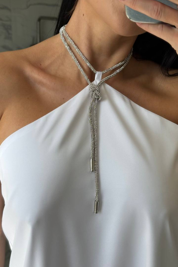 Шовкова міні сукня молочна