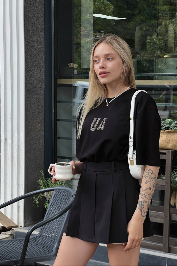 Спідниця-шорти чорна