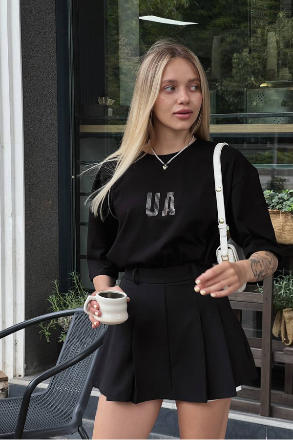 Спідниця-шорти чорна