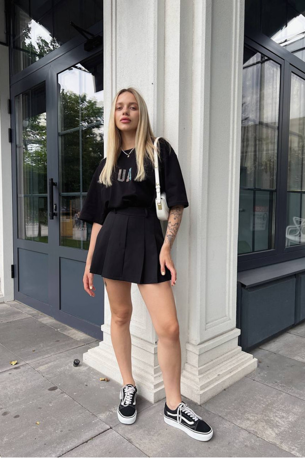 Спідниця-шорти чорна