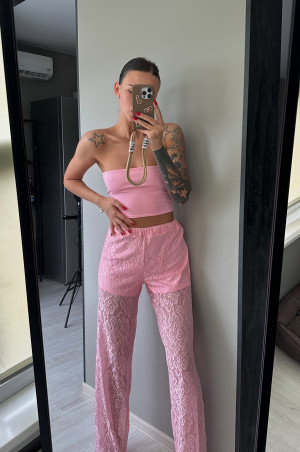 Топ бандо рожевий