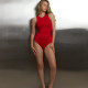 Боді червоного кольору без рукавів 