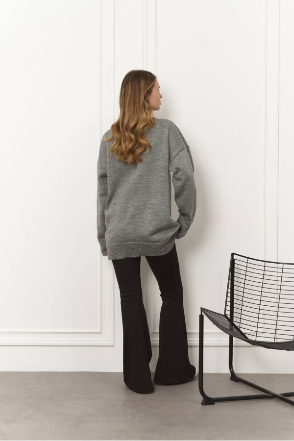 Светр Я Ж ГОВОРИЛА сірого кольору 