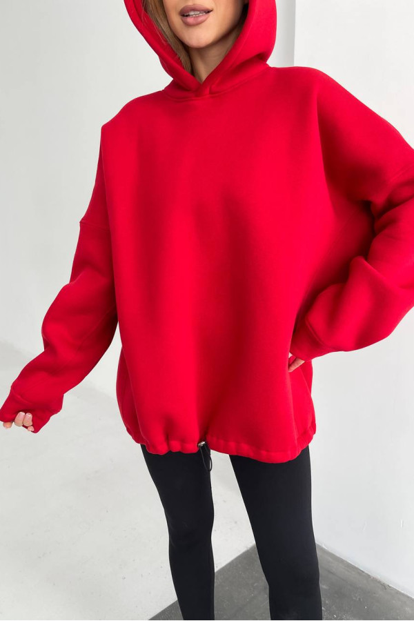 Худі базовий оверсайз червоне