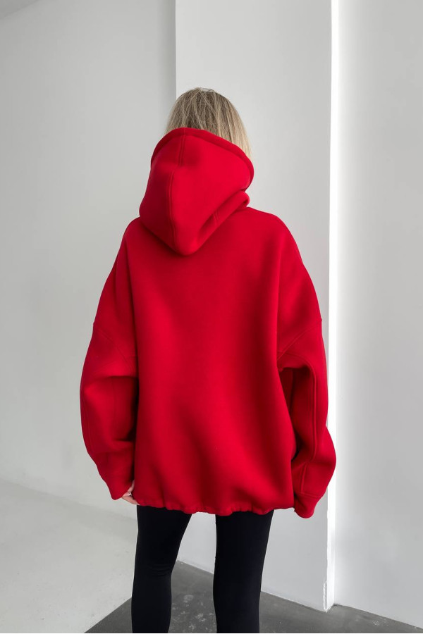 Худі базовий оверсайз червоне