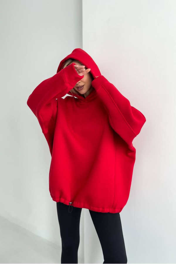 Худі базовий оверсайз червоне