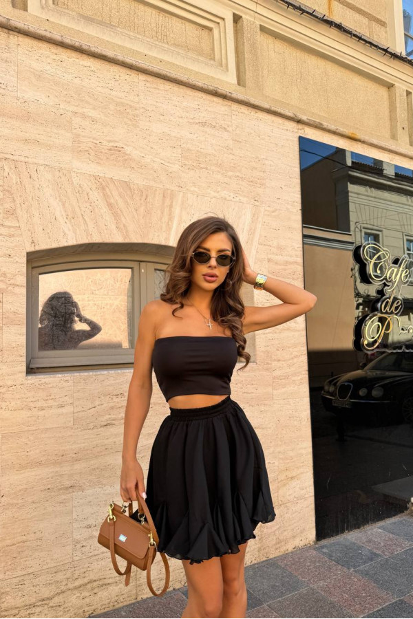 Спідниця рюша чорна