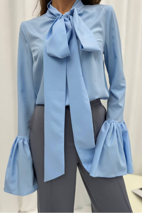 Блуза в стилі Boho блакитна