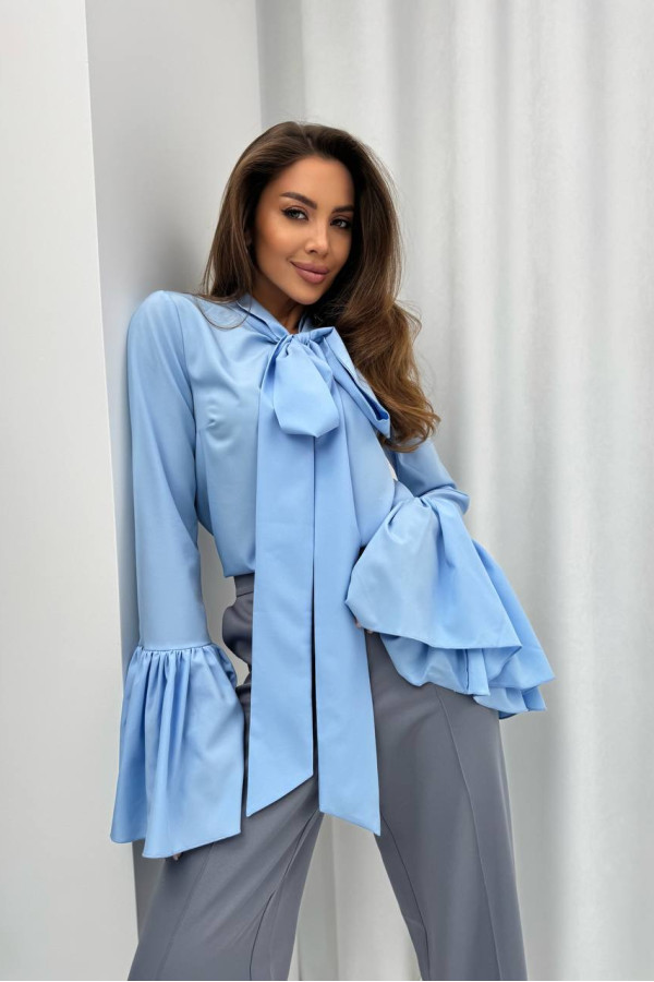 Блуза в стилі Boho блакитна