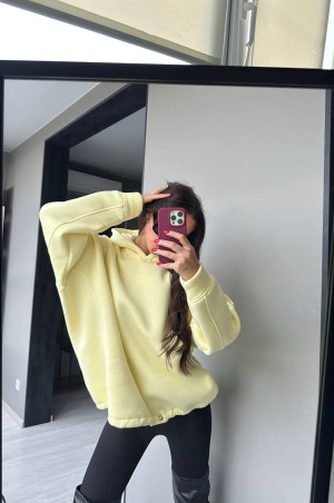 Худі базовий оверсайз лимонне 