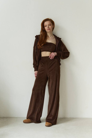 Костюм велюровий шоколадний