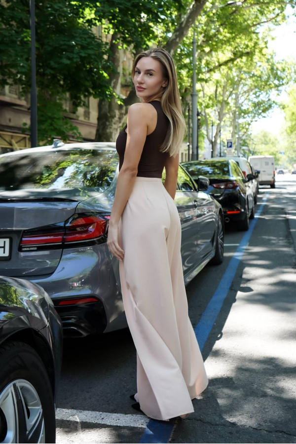 Штани на запах бежеві